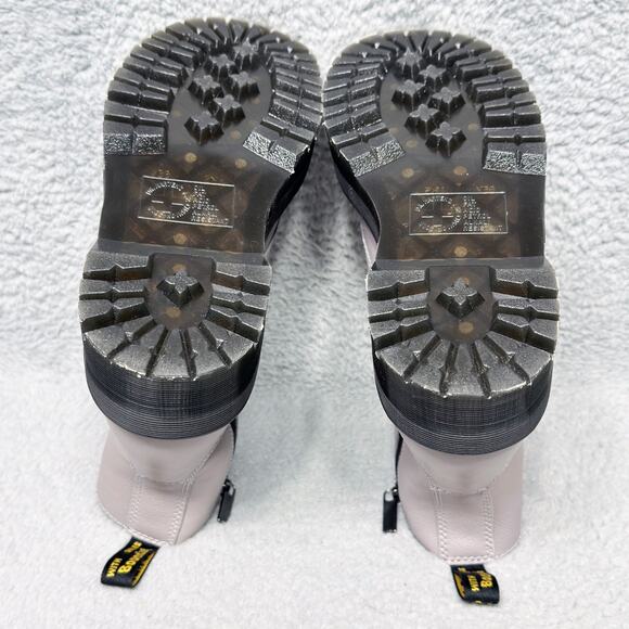 Dr. Martens Jadon III Womens Size 7 Platform Combat Boots Pisa Taupe Leather - Picture 8 of 10